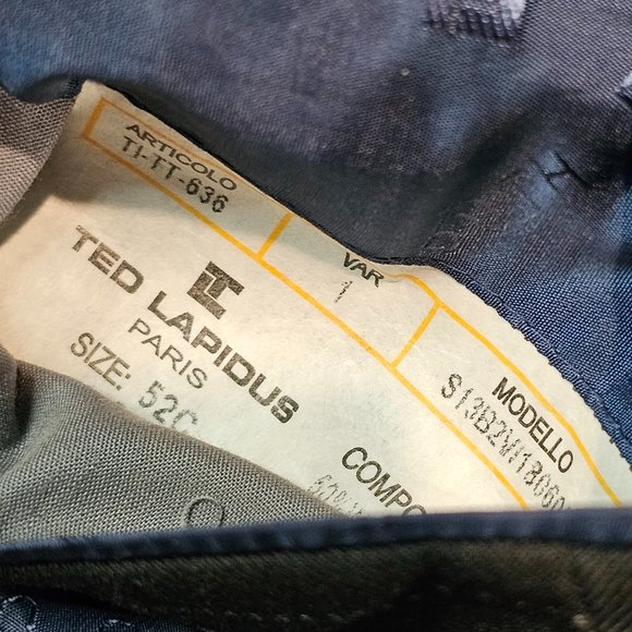 Ted Lapidus Paris Wool Blend Black Striped Double Vented Blazer Sport Jacket 42R - Picture 12 of 12